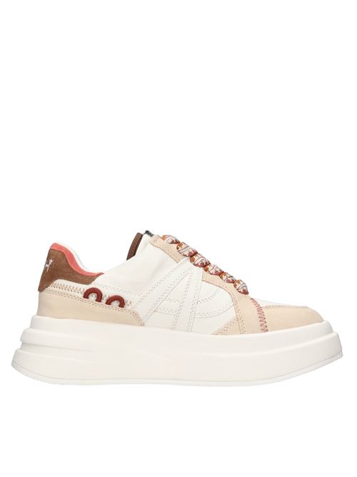 IDEA model sneakers in leather ASH | IDEA CHROME NABUK - METAL FREEBIANCO-BEIGE-MARRONE